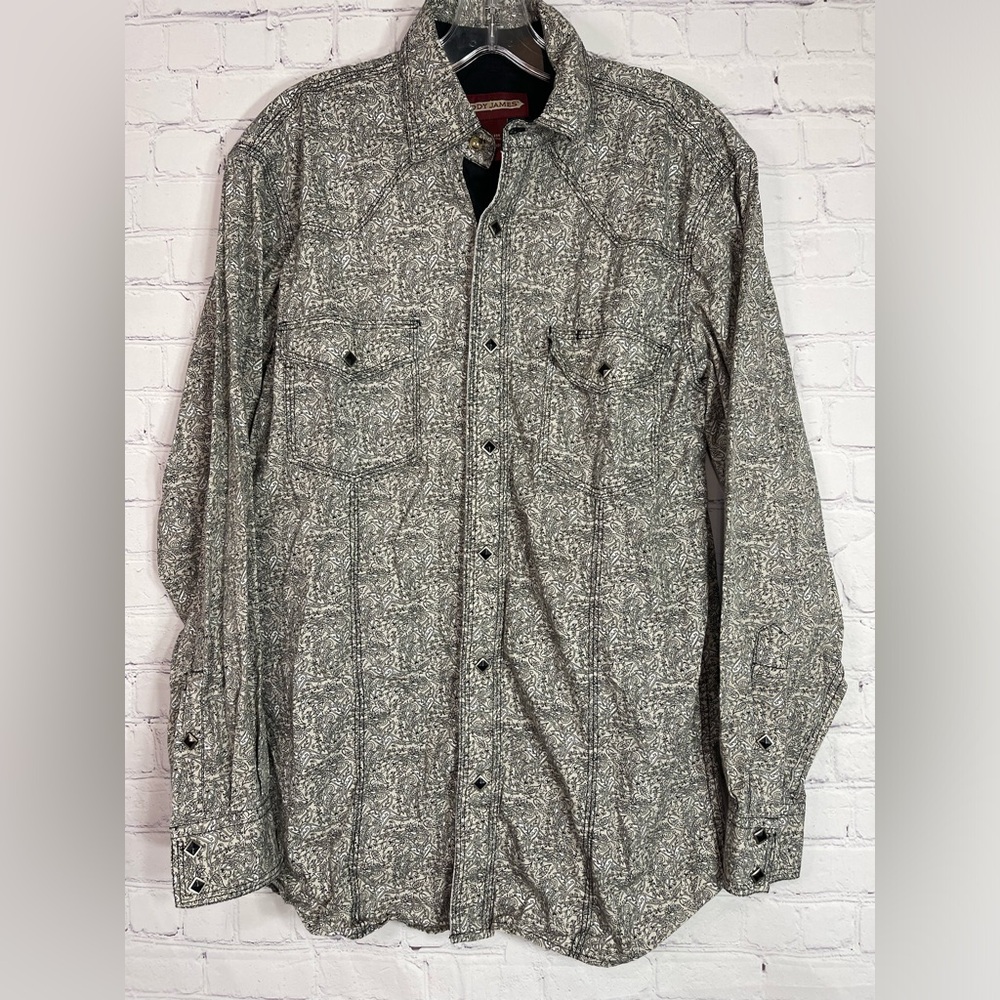 Cody James Patterned Long Sleeve Shirt Size M Men’s